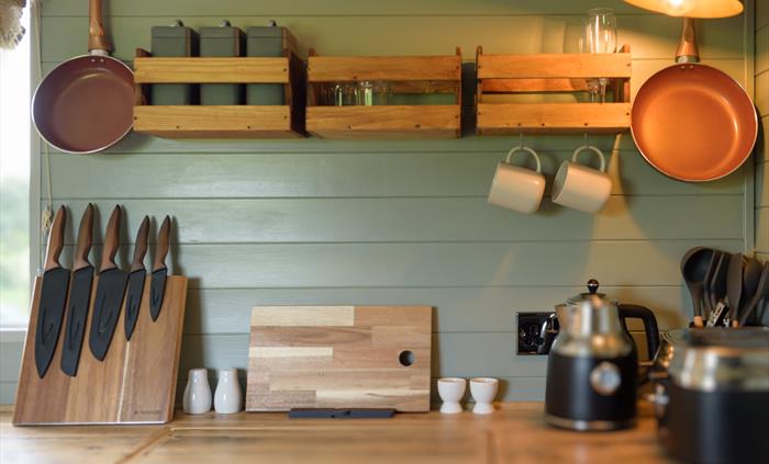Kitchen - Joan - Brook Cottage Shepherd Huts